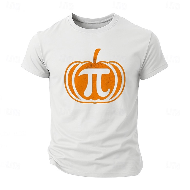 Halloween Men's Funny T Shirt Short Sleeve T shirt 3D Print Crew Neck Shirt Exaggerated Designer Horror Party Street Holiday Black White Blue Summer Spring All Seasons Clothing Apparel