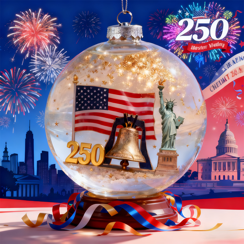 🔥Last Day 60% Off - Celebrating America's 250th Anniversary Glass Decorative Set