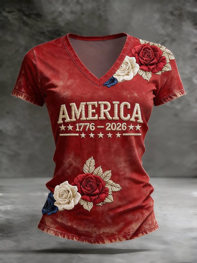 Women's  America 250th Anniversary Print T-Shirt
