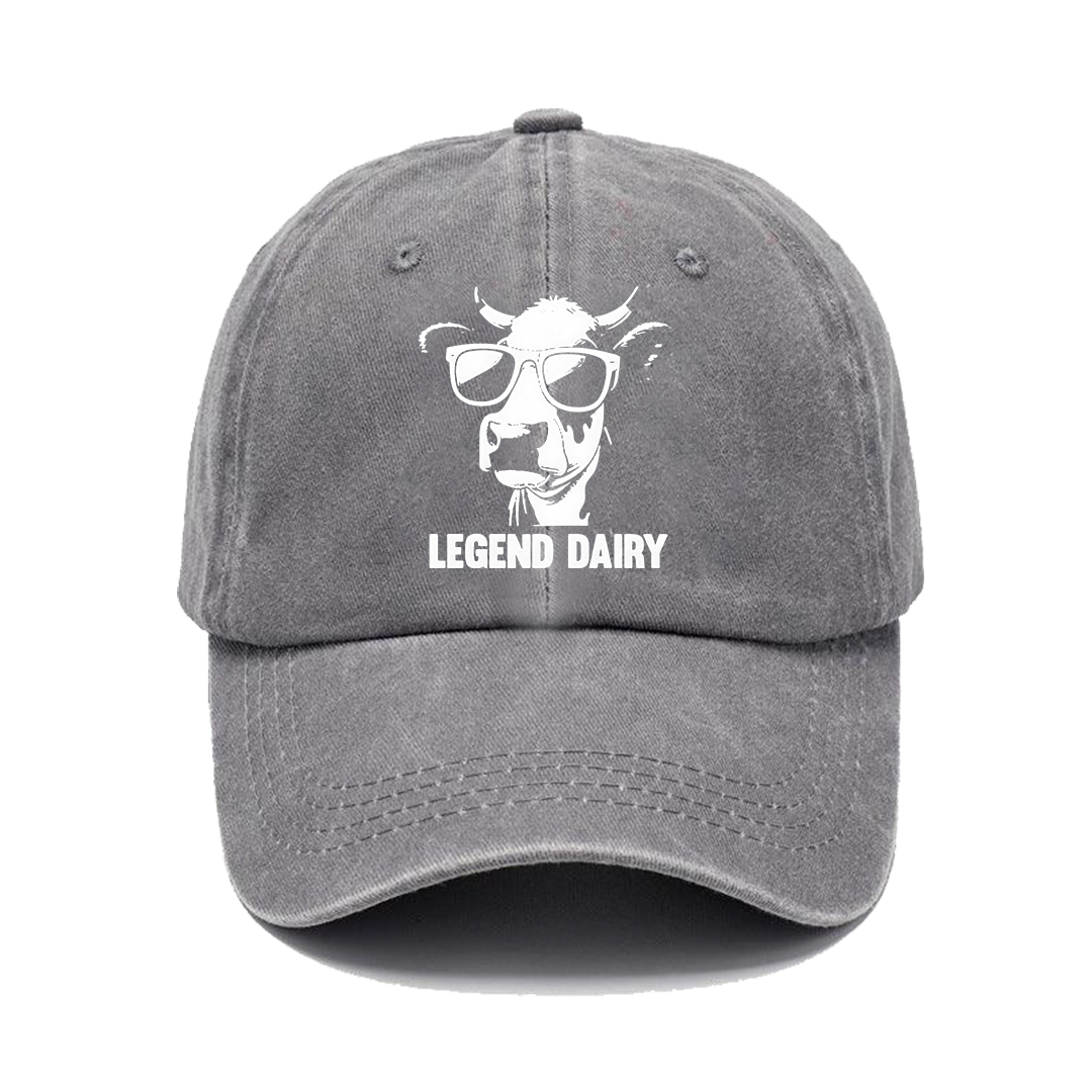 Funny Cow Pun Hat | Legend Dairy Retro Cap