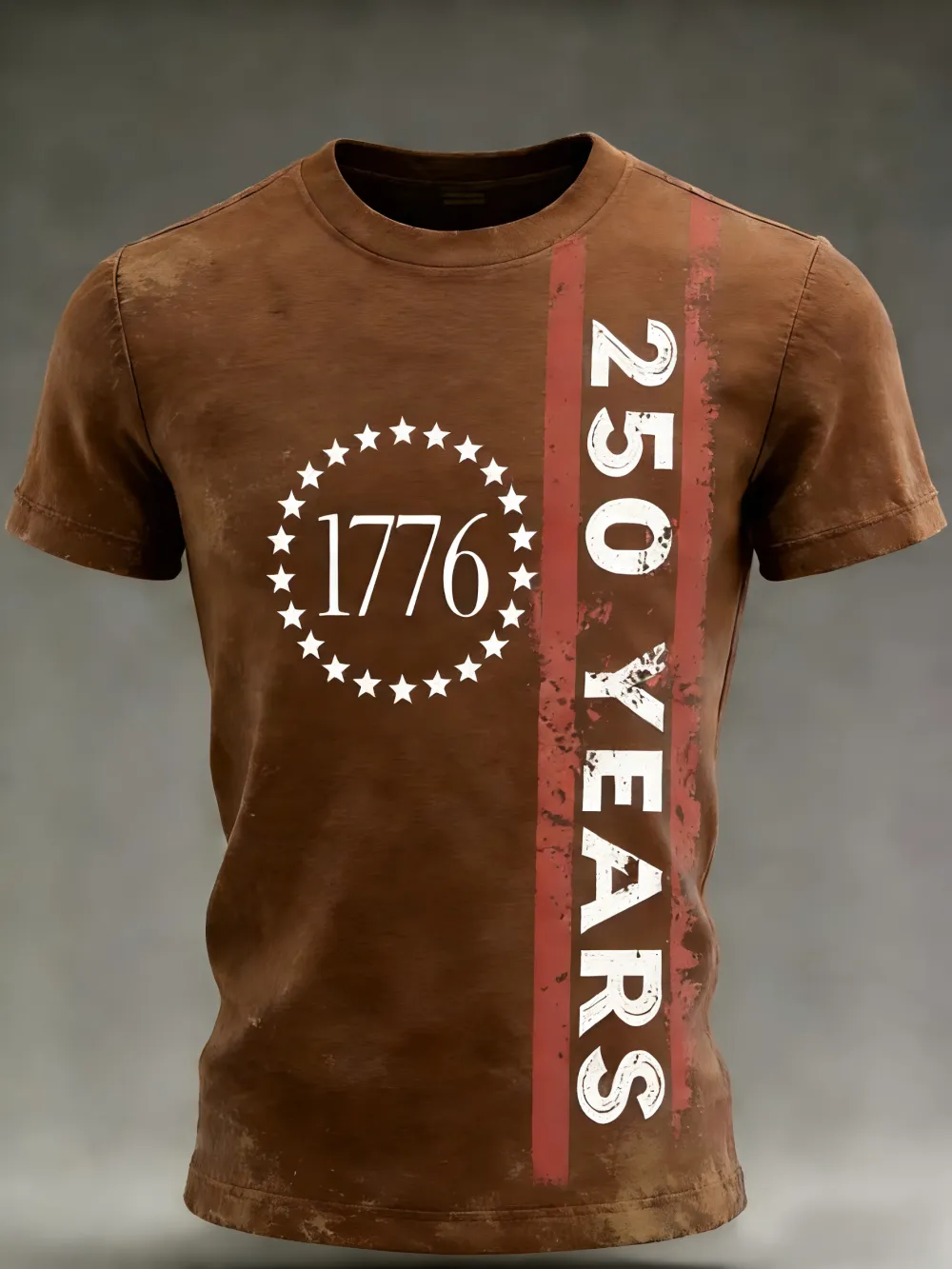 Men'S 250Th Anniversary Of The United States Print Short Sleeve T-Shirt
