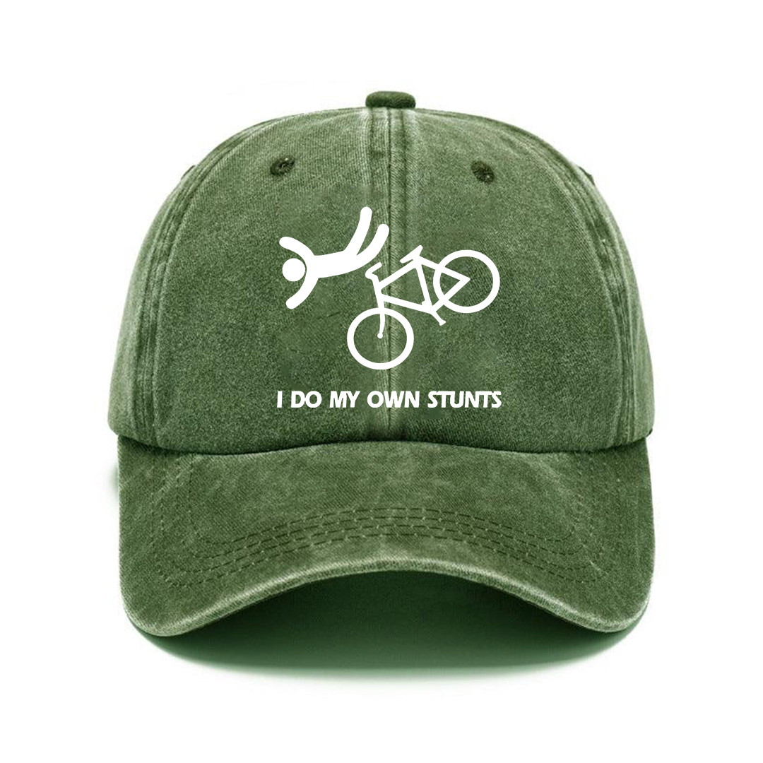 I Do My Own Stunts Hat | Vintage Washed Baseball Cap