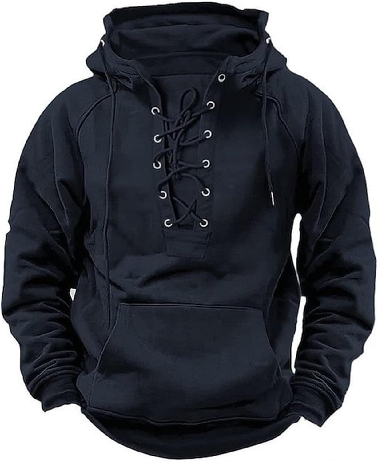Tactical Hoodies for Men 2025 Vintage Quater-Zip Pullover Sweatshirt Casual Long Sleeve Cargo Hoodies with Pocket