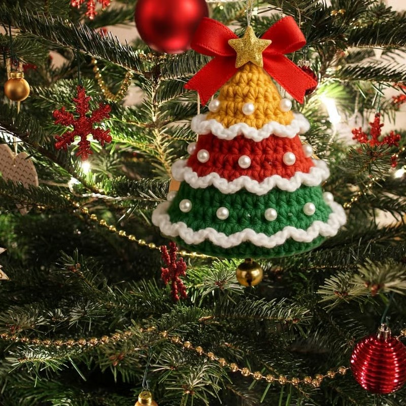 DIY Crochet Christmas Bell Ornament Kit