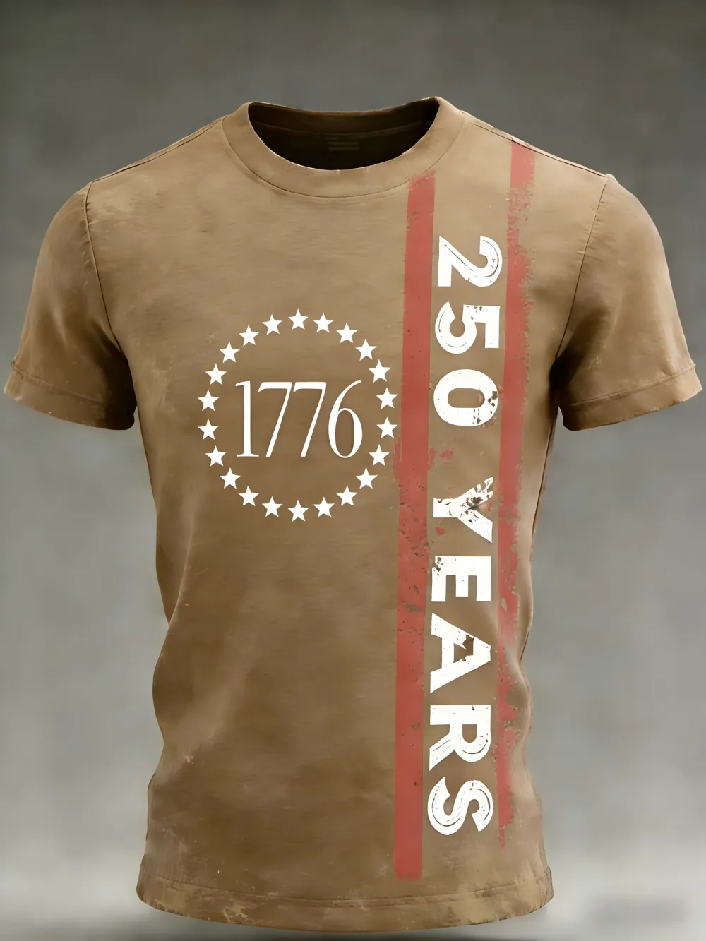Men'S 250Th Anniversary Of The United States Print Short Sleeve T-Shirt