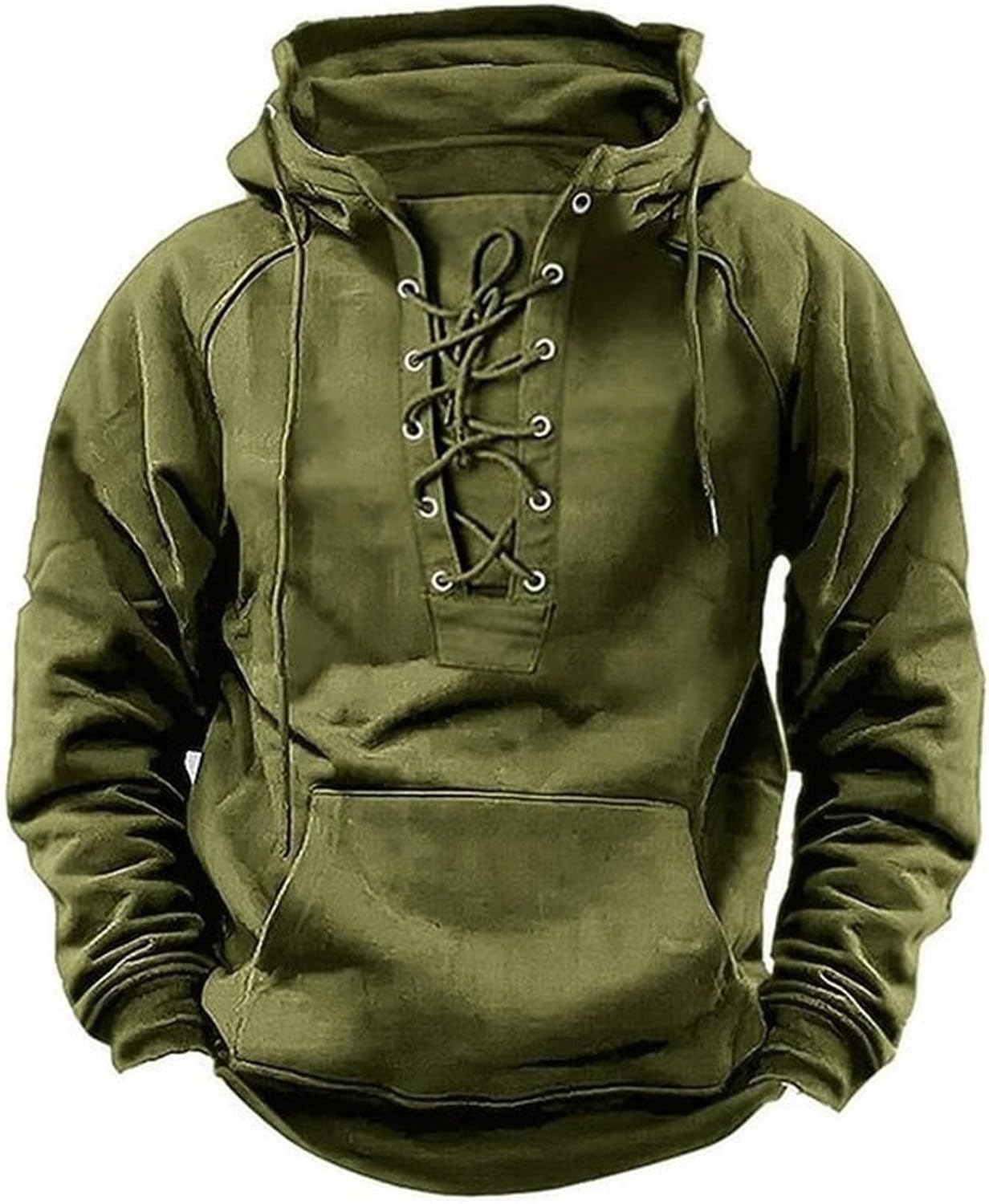 Tactical Hoodies for Men 2025 Vintage Quater-Zip Pullover Sweatshirt Casual Long Sleeve Cargo Hoodies with Pocket