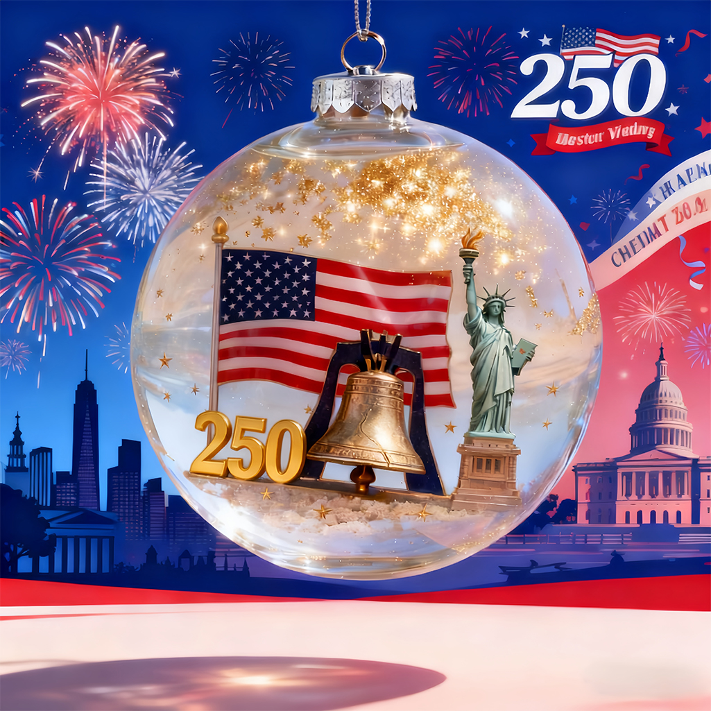 🔥Last Day 60% Off - Celebrating America's 250th Anniversary Glass Decorative Set