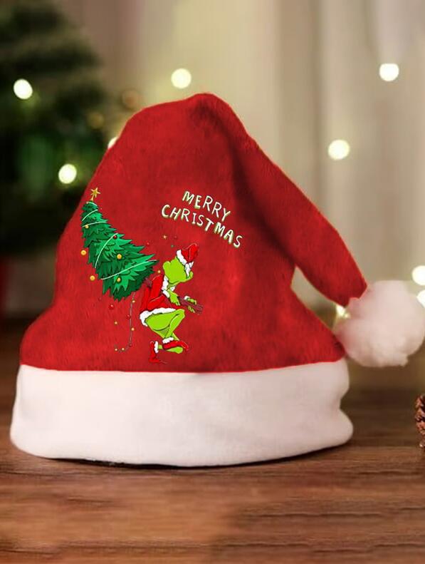 🎄Grinch Green Christmas Hat – Reversible Fleece for Kids & Adults🎅