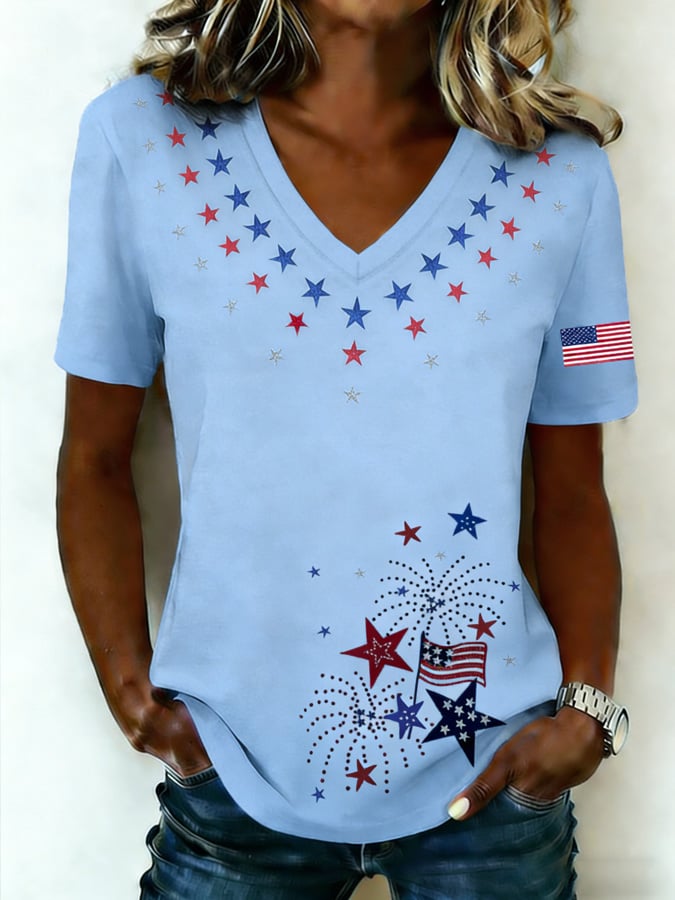 Women's 250th Anniversary Printed Casual T-shirt