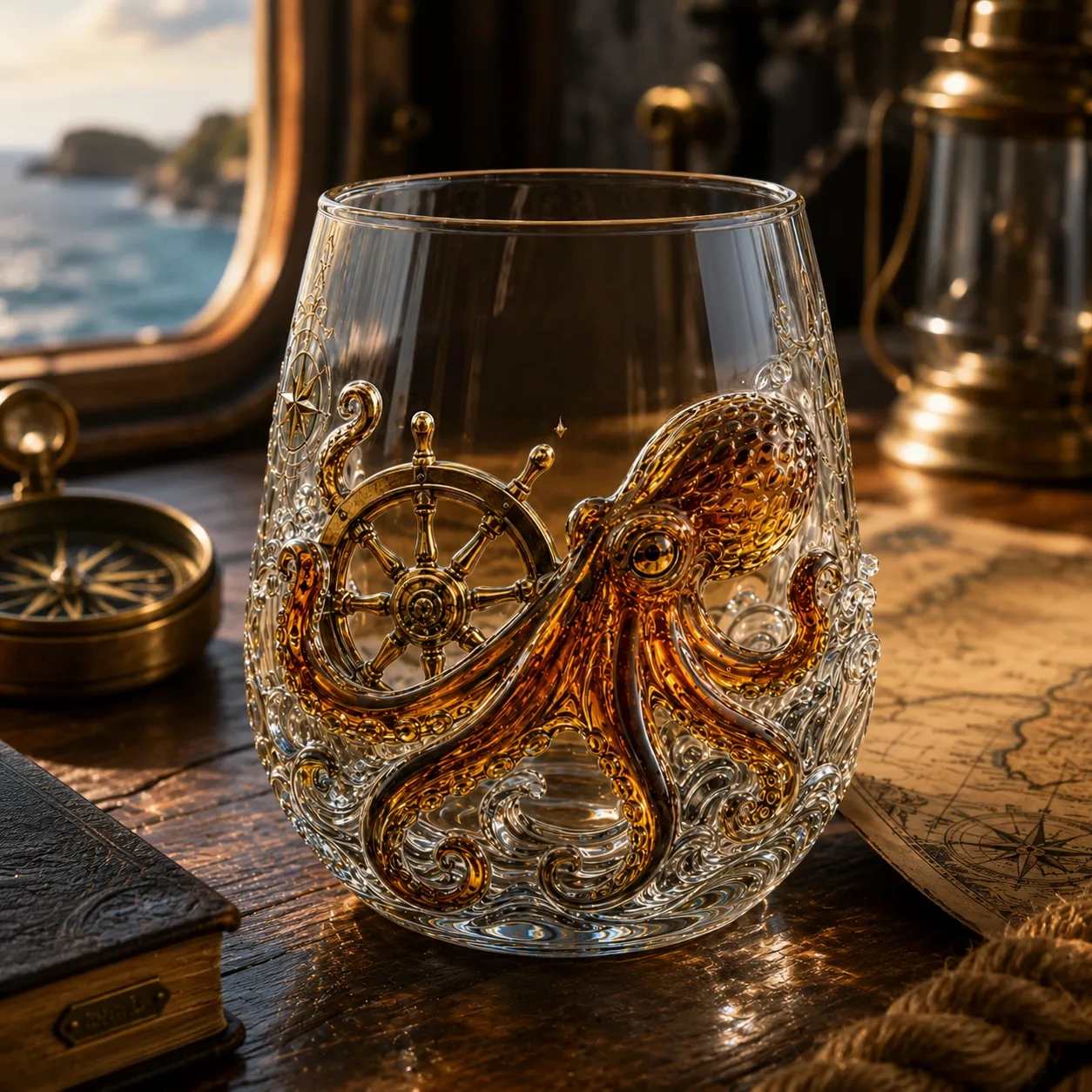 Release The Kraken Pirate Glass Collection — 7-Piece Legendary Ocean Treasure Set🔥🔥🔥