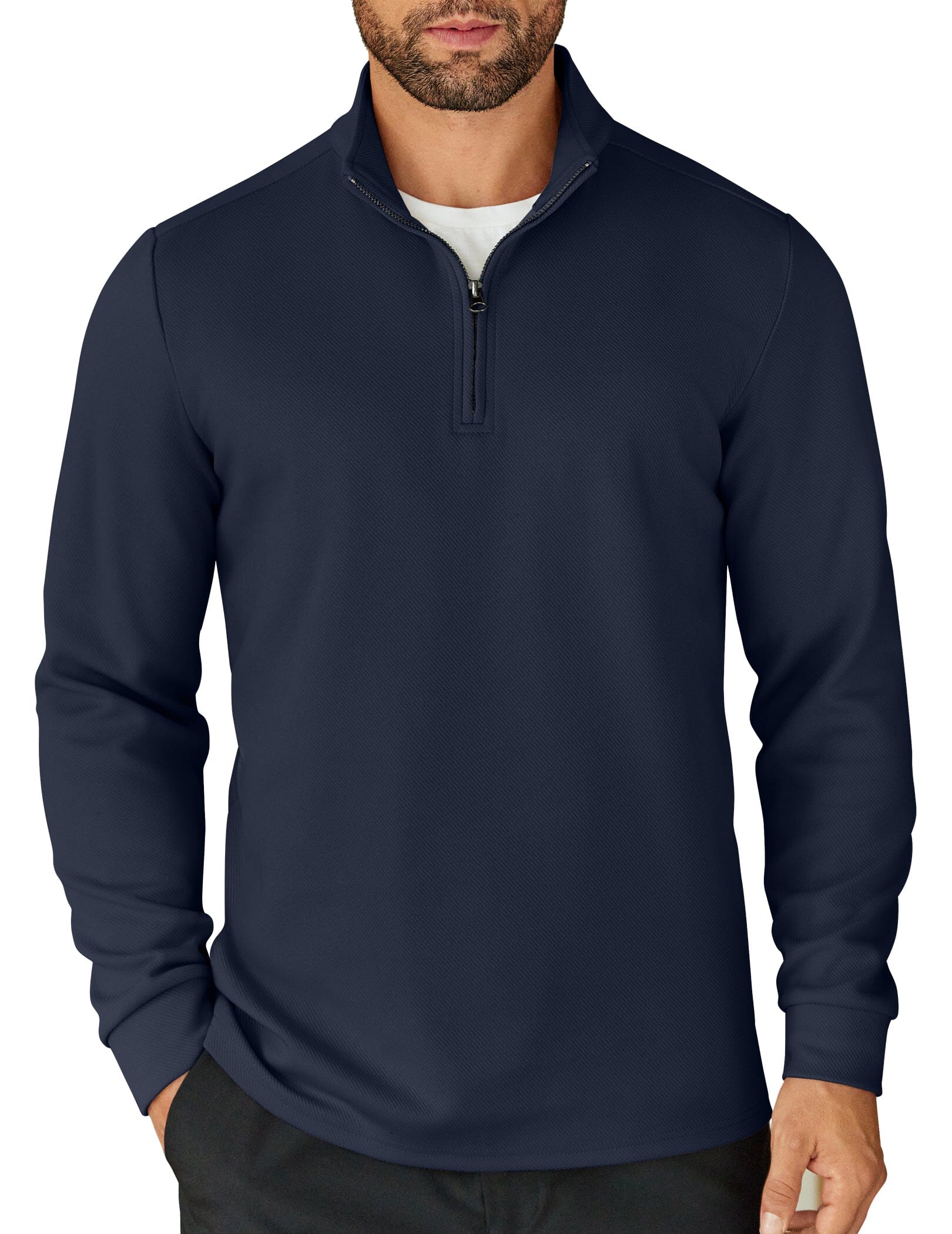 Casual Quarter Zip Sweatshirt