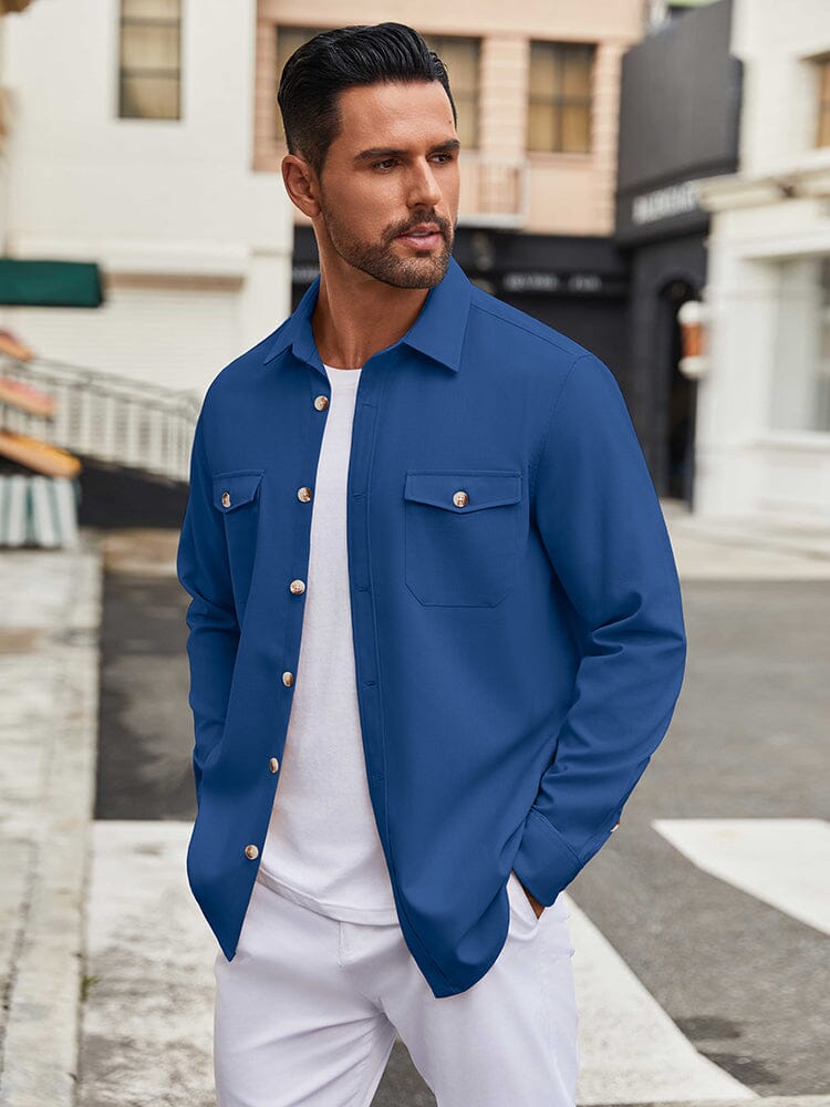 Casual Lightweight Shirt Jacket