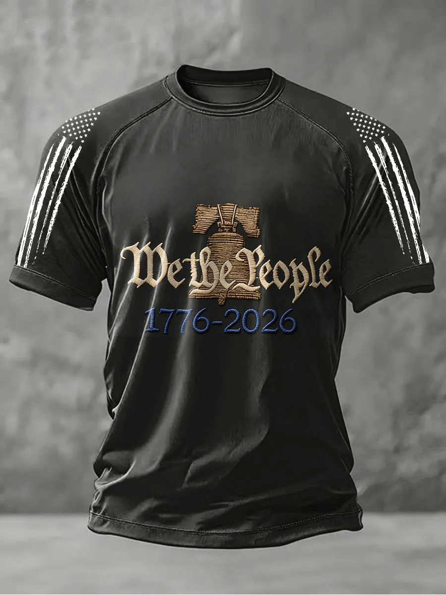 Men's 250th Anniversary Of The United States Printed Short-Sleeve T-Shirt