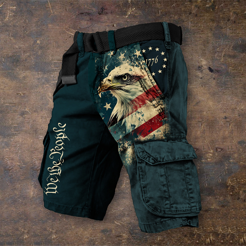 Men's We The People Eagle Art Patriot Cargo Shorts