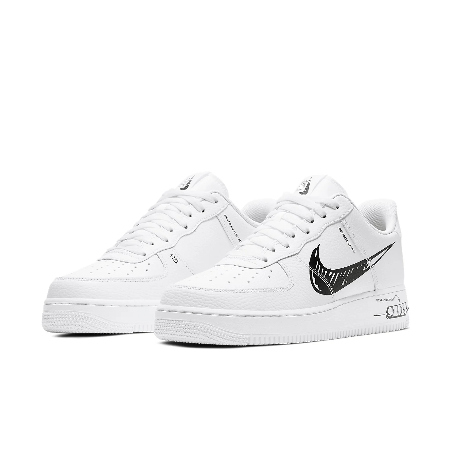 Nithtke Air Force 1 Low 'Sketch - Black' CW7581-101