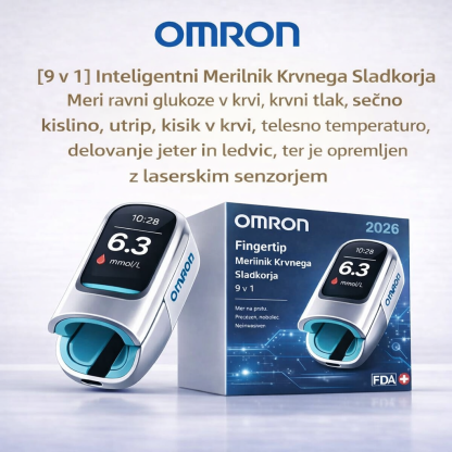 🔥 Nič več igel in bolečin! | Omron™ neinvazivni merilnik glukoze v krvi – enostavno in natančno spremljanje krvnega sladkorja, kjer koli že ste 🔥