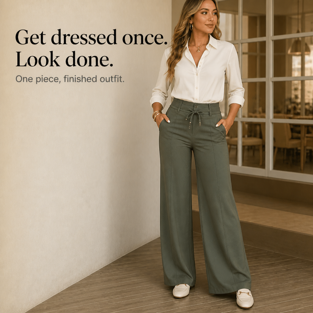QUEENWAY | Wide-Leg Cargo Pants That Move With You