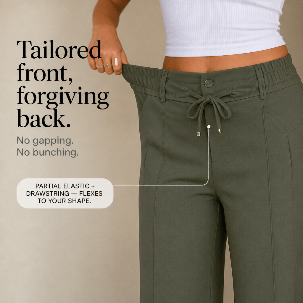 QUEENWAY | Wide-Leg Cargo Pants That Move With You