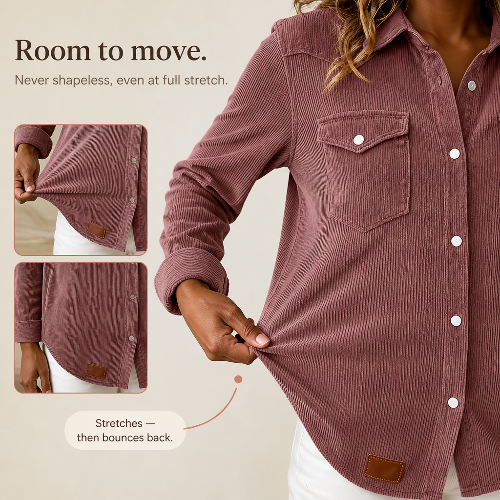 QUEENWAY | Ribbed Knit Button-Front Shacket
