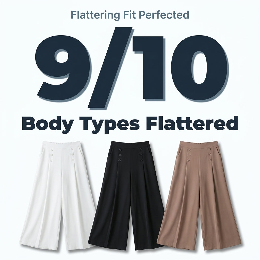 QUEENWAY | Elegant Wide-Leg Pants - Instantly flatters your figure