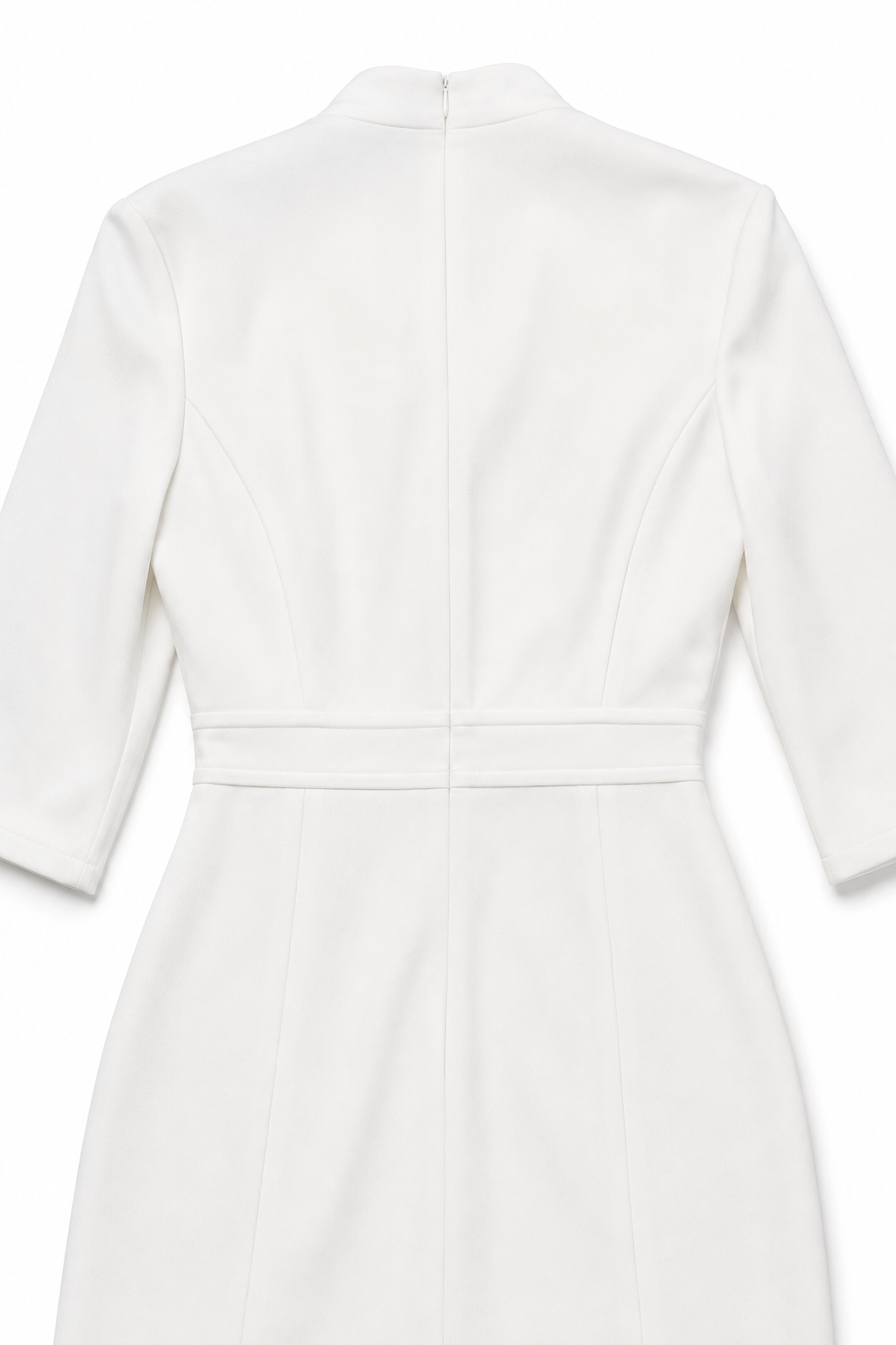 QUEENWAY | Wrap-Front Stretch Satin Midi Dress