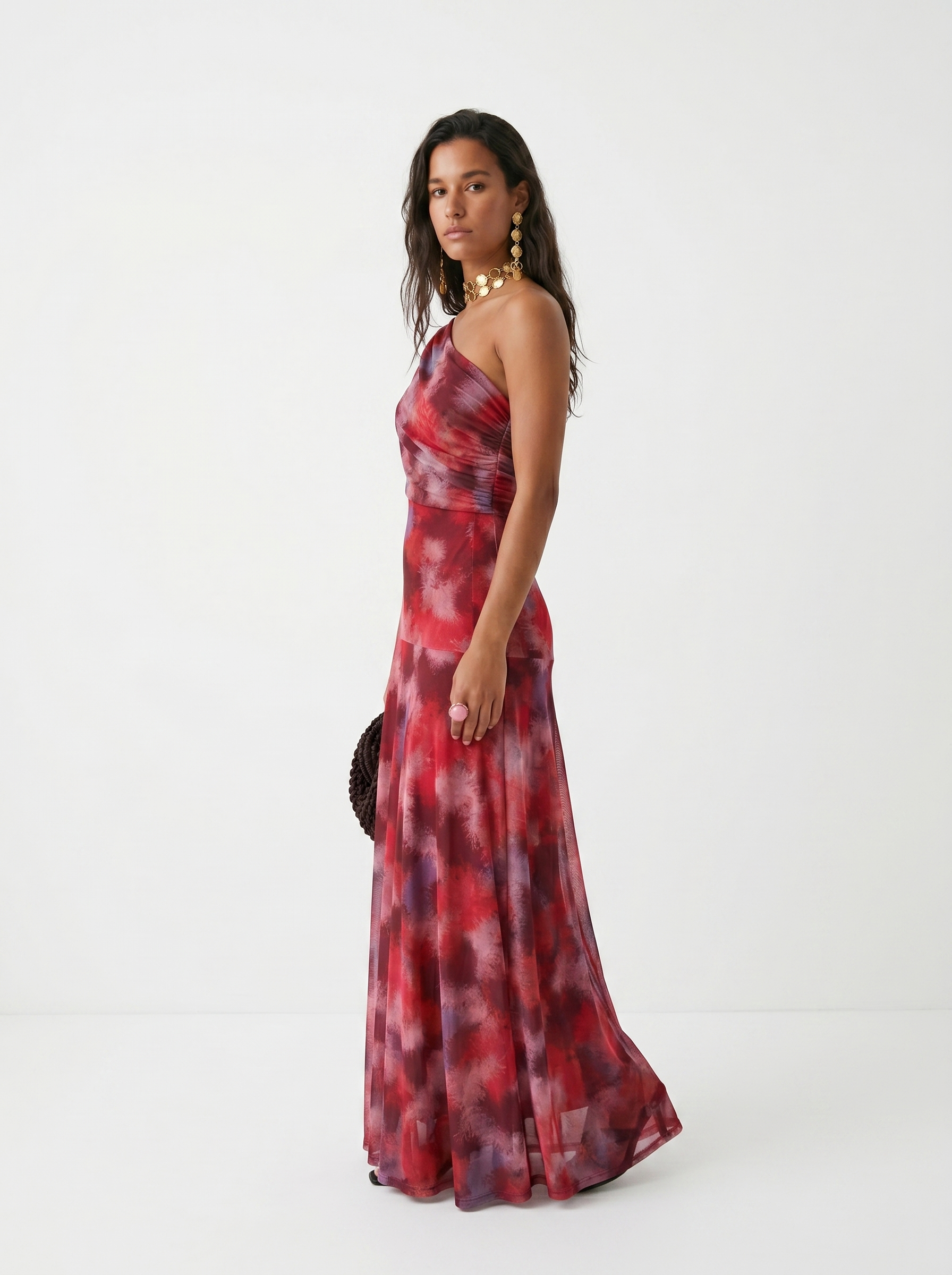 QUEENWAY | Draped Off-Shoulder Dress