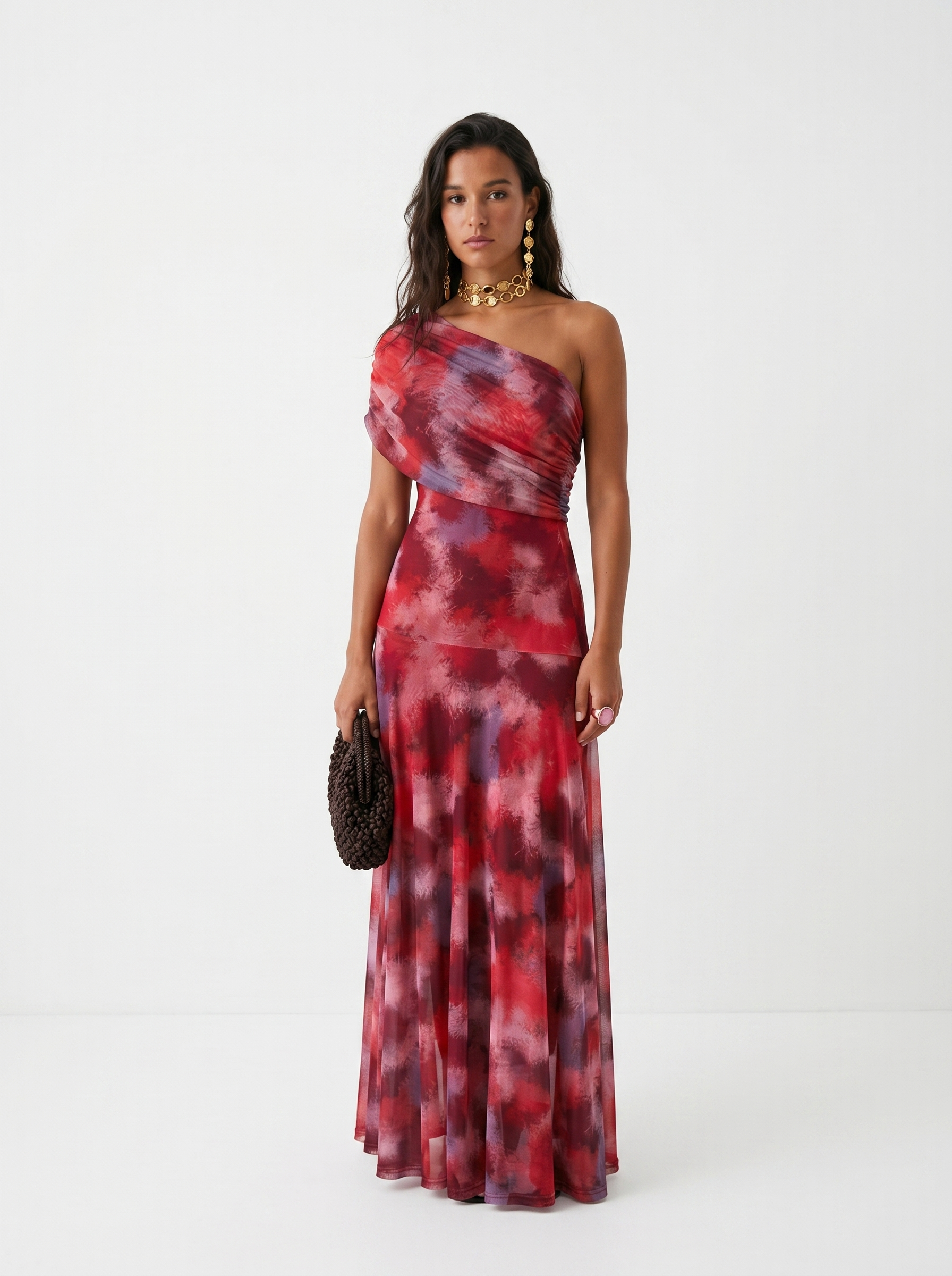 QUEENWAY | Draped Off-Shoulder Dress