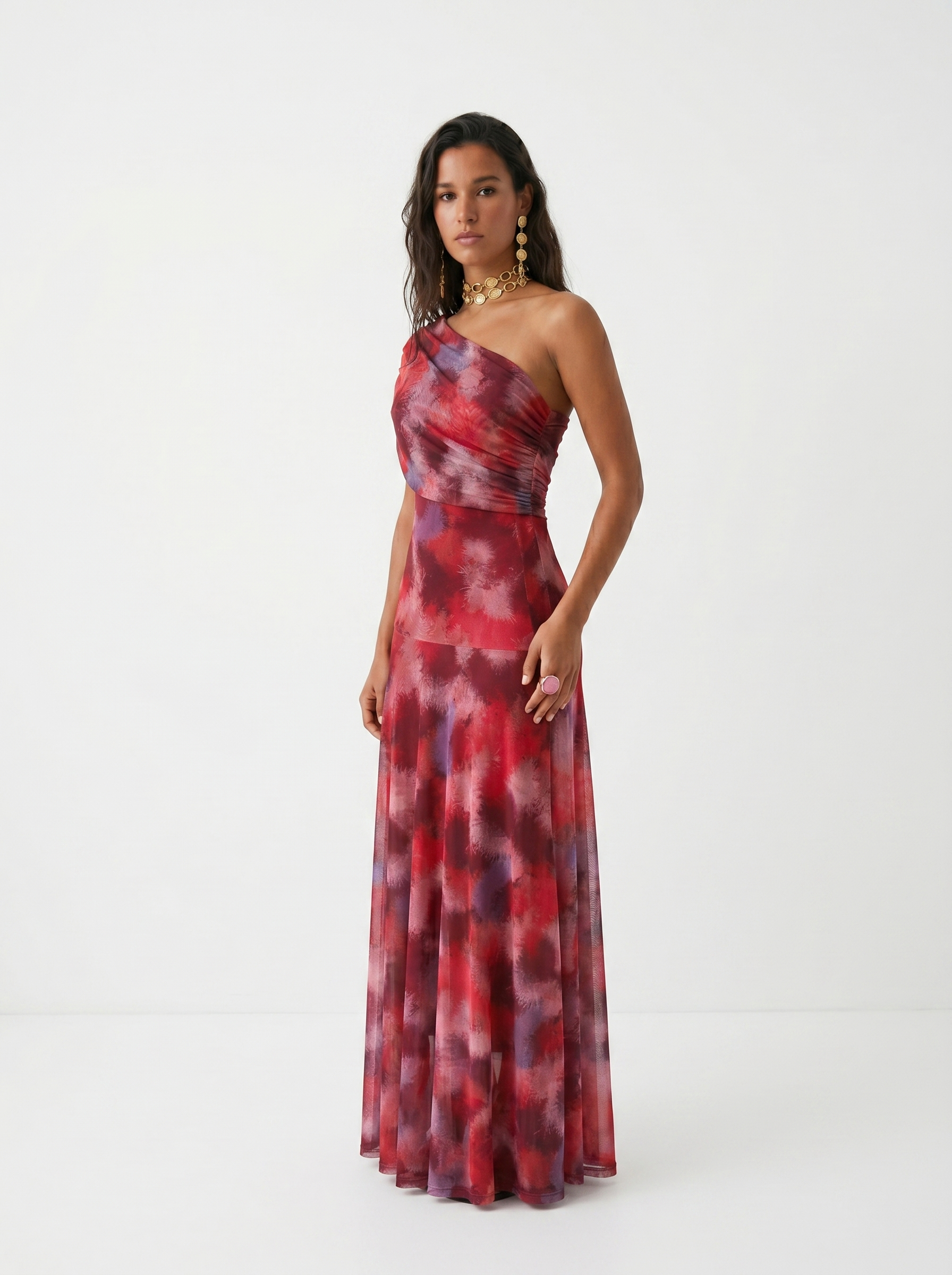 QUEENWAY | Draped Off-Shoulder Dress