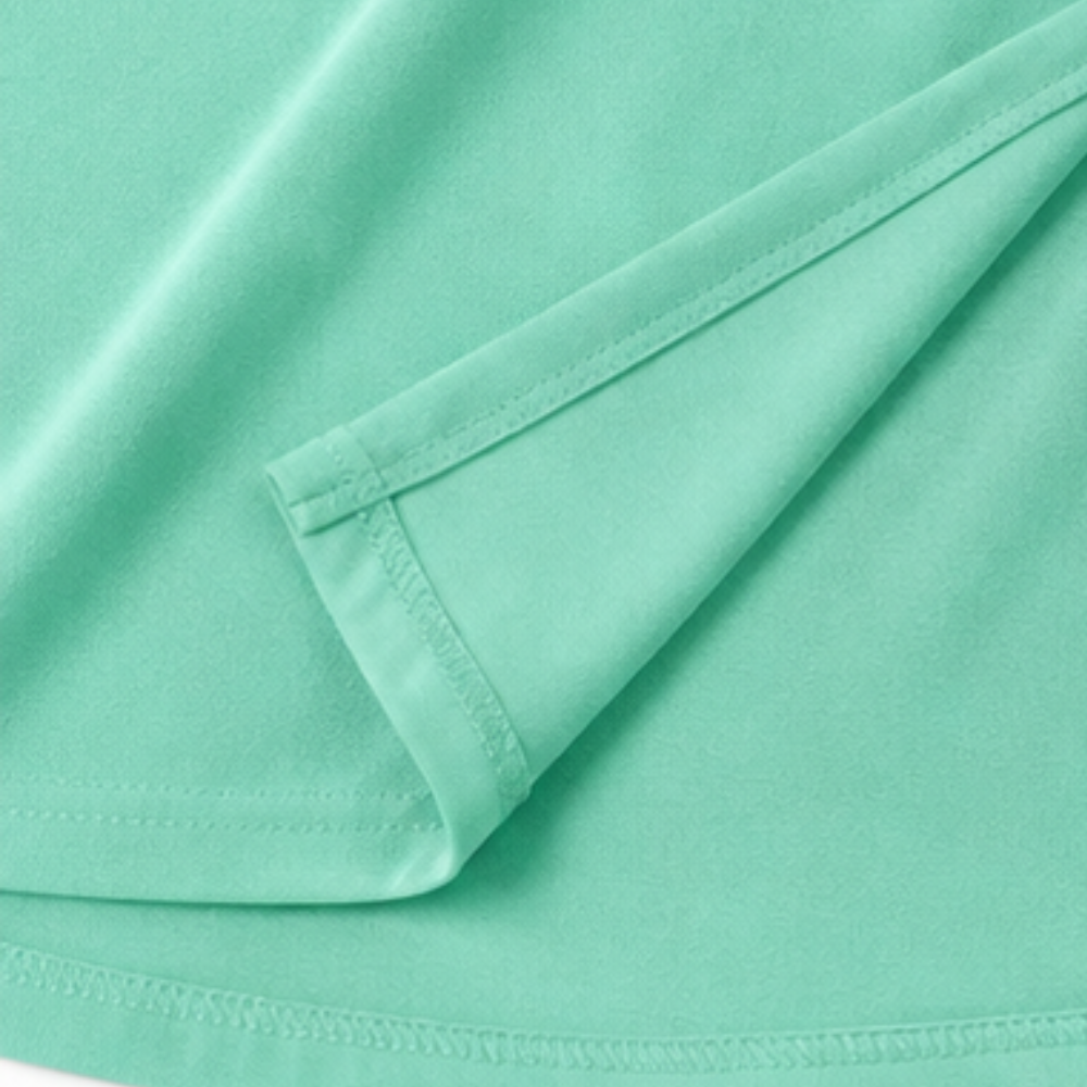 Pleated V-Neck Batwing Sleeve Mini Dress
