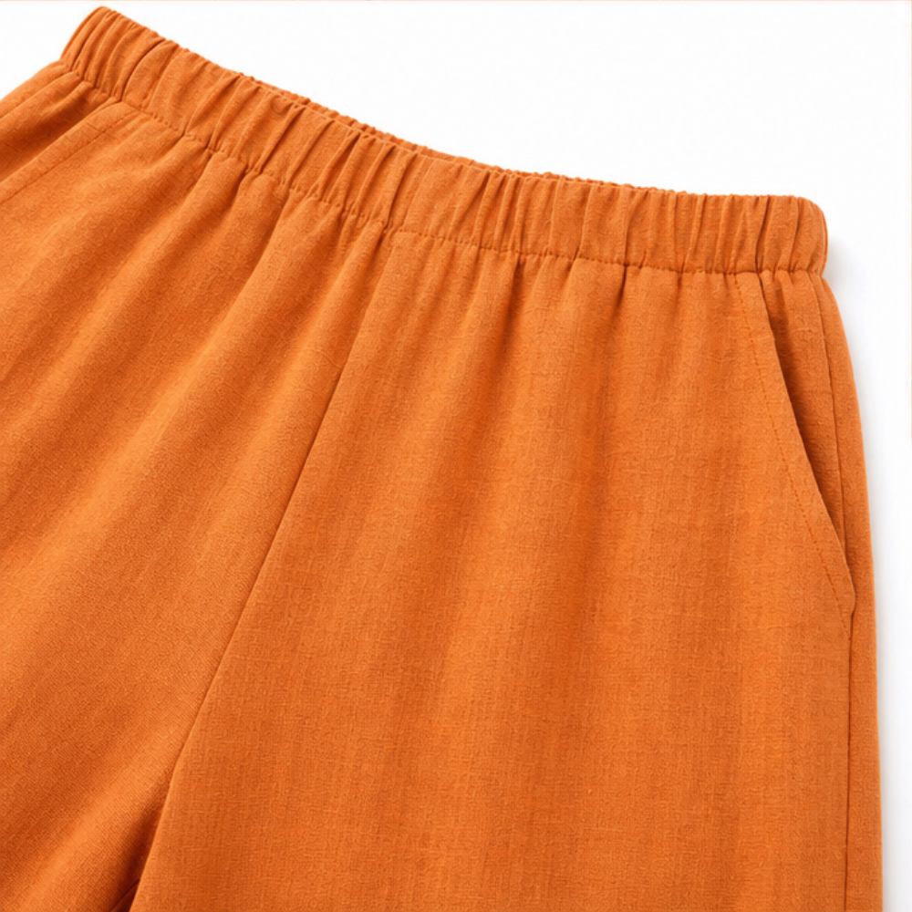 Linen-Look 2 Piece Set, Sleeveless Button Top and Relaxed Shorts, Summer Matching Set for Women