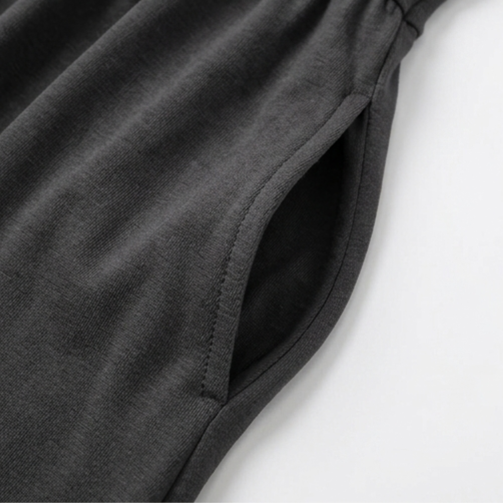 Crossover V-Neck Midi Dress with Pockets