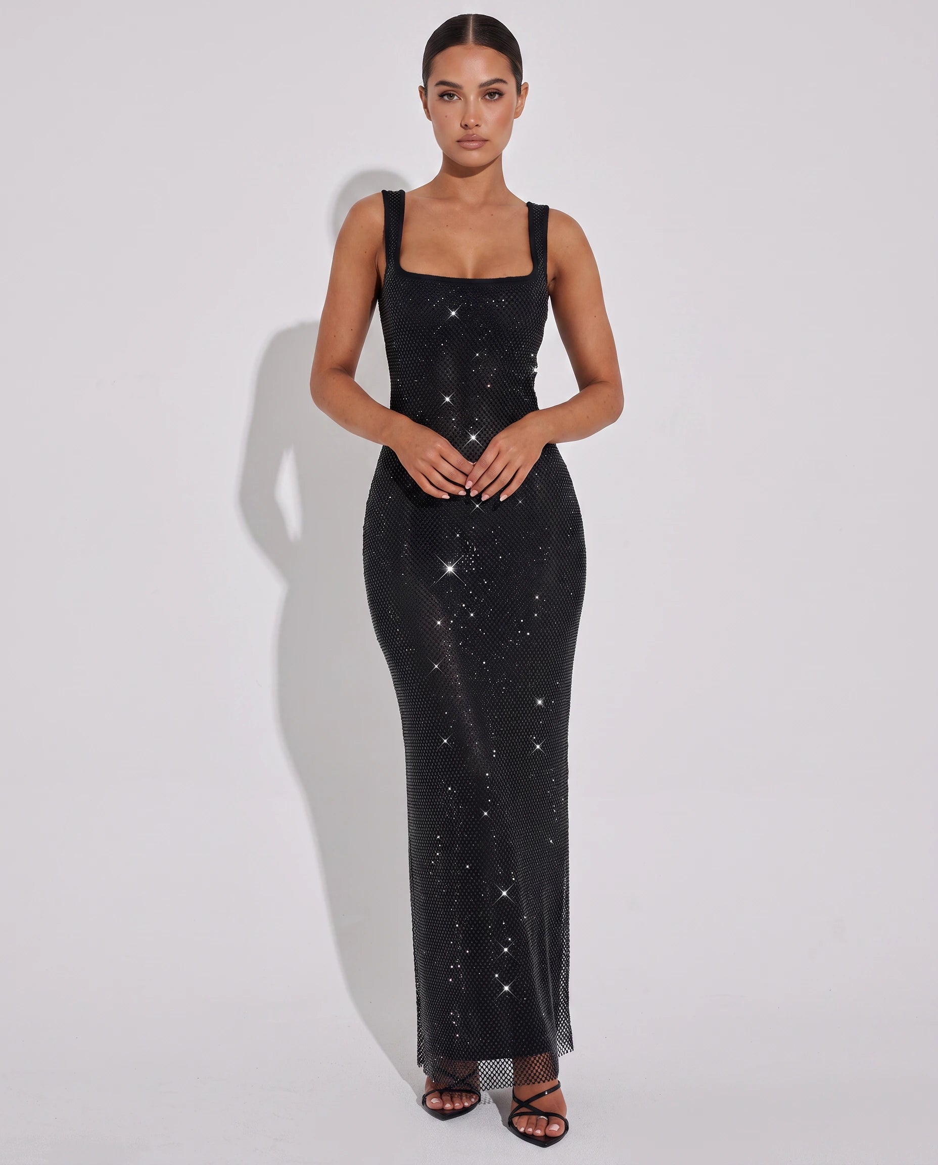 Party Backless Tight Maxi Dress