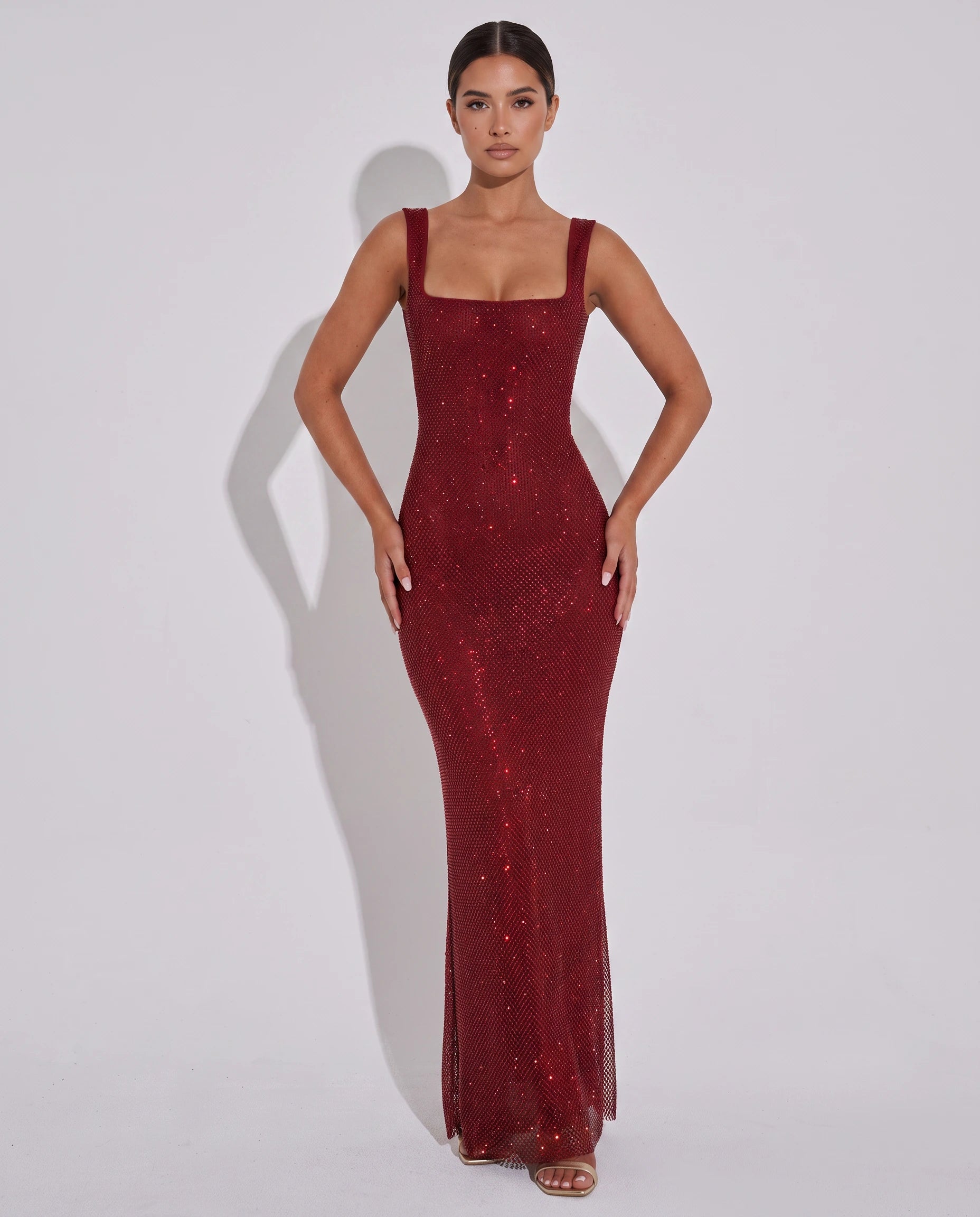 Party Backless Tight Maxi Dress