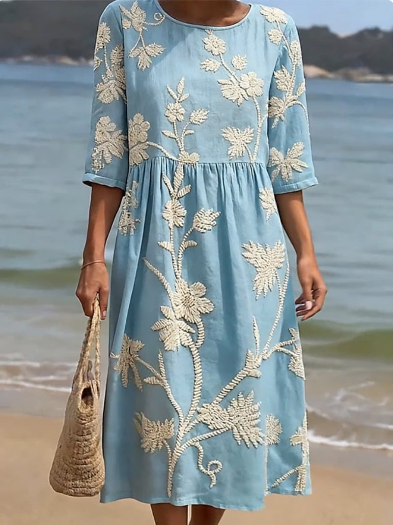 🔥 HOT SALE 49% Off 🔥 Breezy Linen Midi Dress