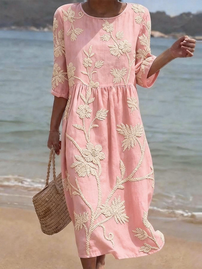🔥 HOT SALE 49% Off 🔥 Breezy Linen Midi Dress