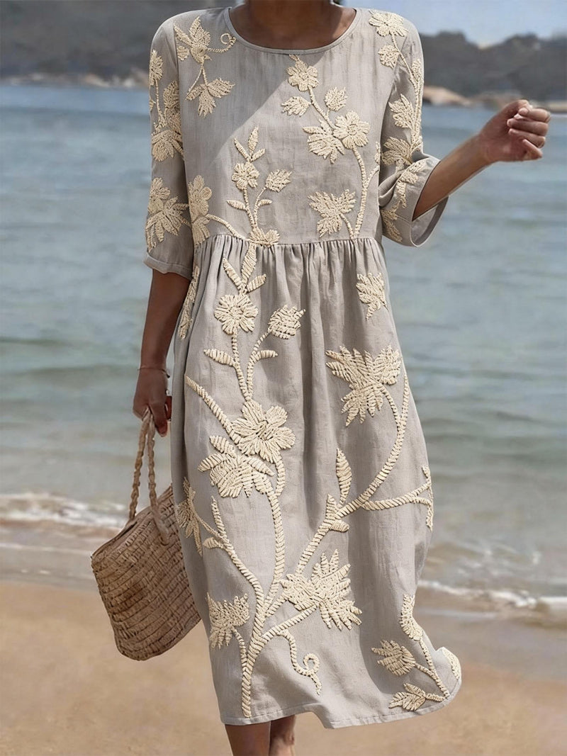 🔥 HOT SALE 49% Off 🔥 Breezy Linen Midi Dress
