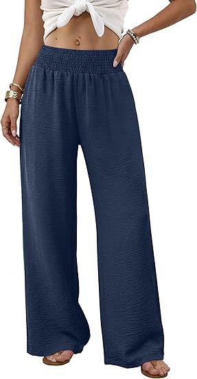 QUEENWAY | Wide Leg Pants Woman High Waist Trousers with Pockets Casual Lounge
