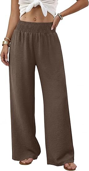 QUEENWAY | Wide Leg Pants Woman High Waist Trousers with Pockets Casual Lounge