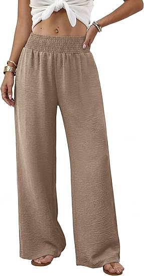 QUEENWAY | Wide Leg Pants Woman High Waist Trousers with Pockets Casual Lounge