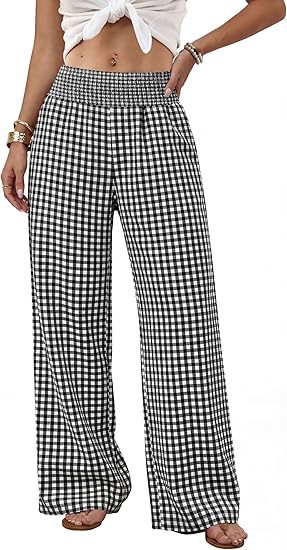 QUEENWAY | Wide Leg Pants Woman High Waist Trousers with Pockets Casual Lounge