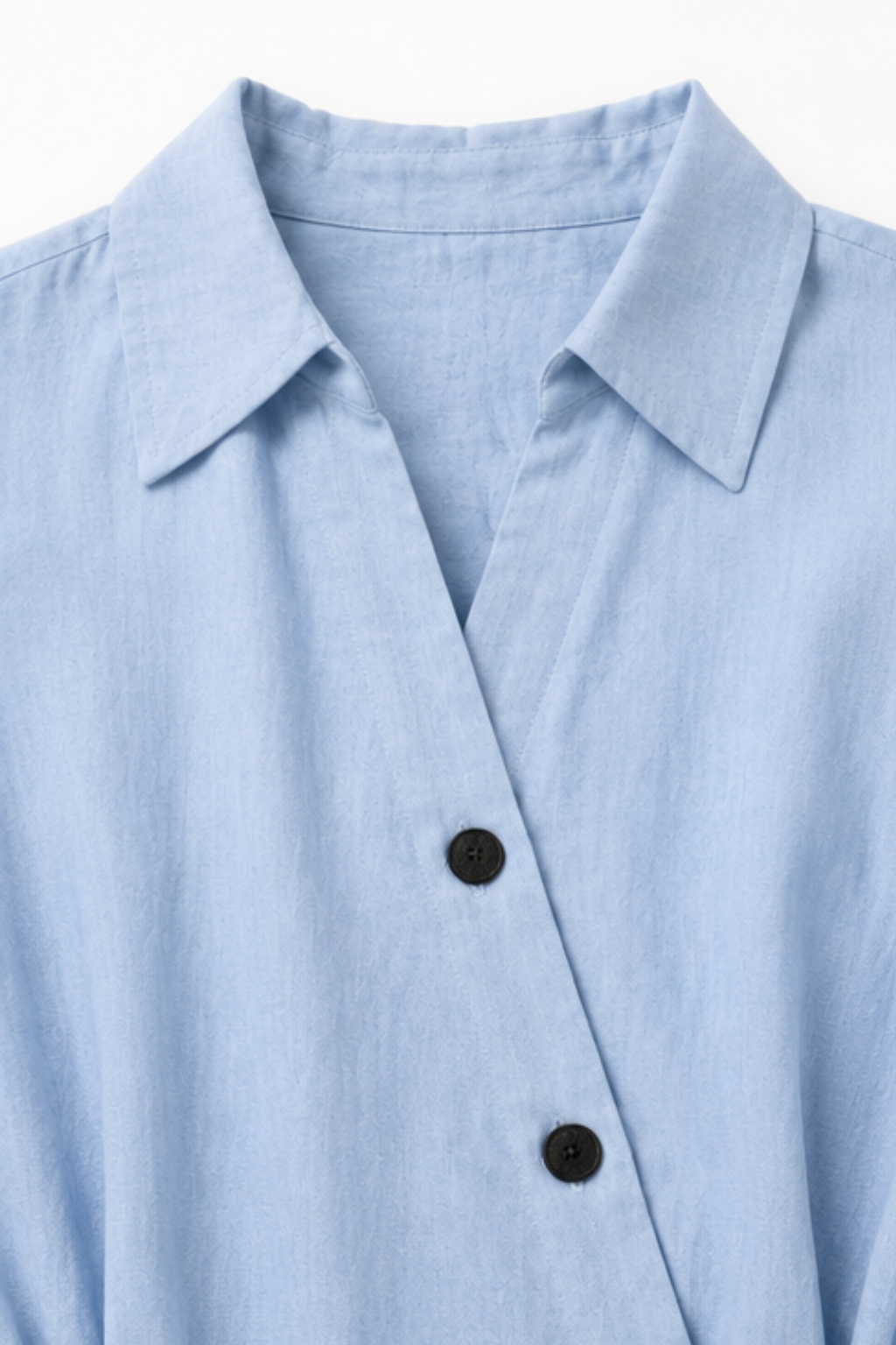 QUEENWAY | Wrap-Belt A-Line Midi Shirt Dress With Pockets