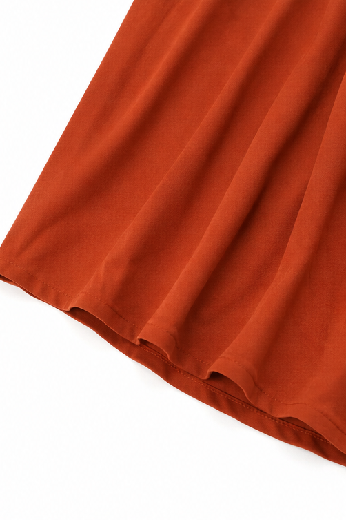 QUEENWAY | Button-Front V-Neck Side Slit Maxi Dress