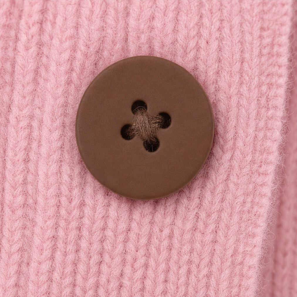QUEENWAY | Ruffle Collar Stretch-Knit Cardigan