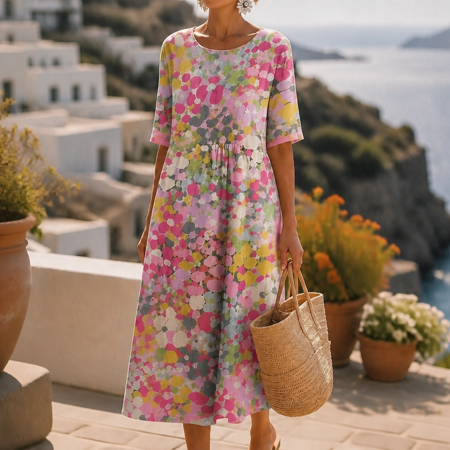 Midi Dress That Covers Arms, Never Overheats