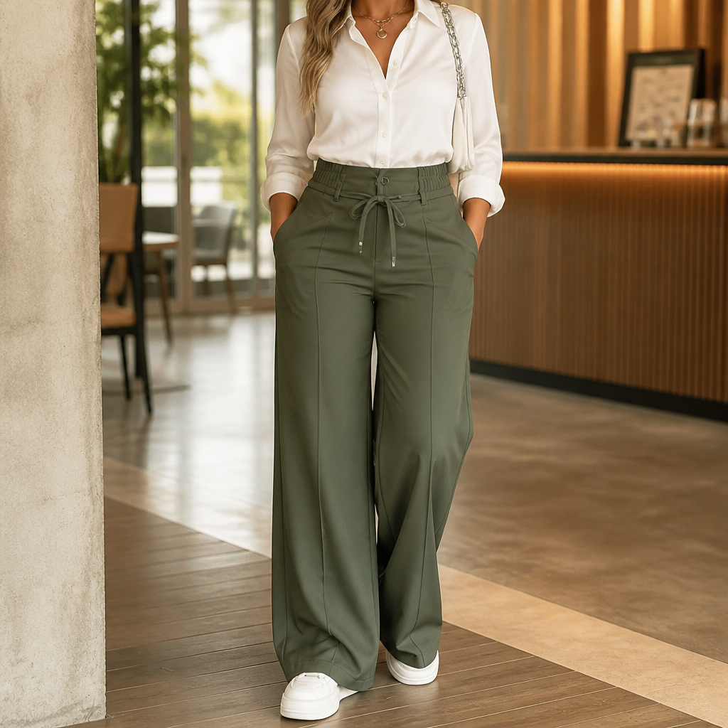 QUEENWAY | Wide-Leg Cargo Pants That Move With You