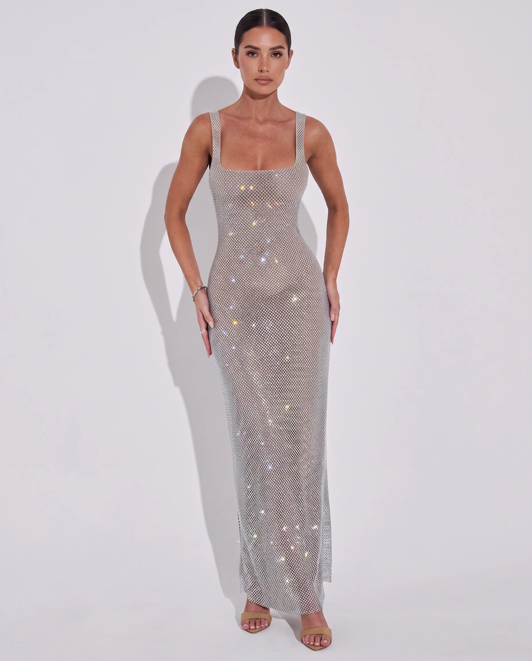 Party Backless Tight Maxi Dress