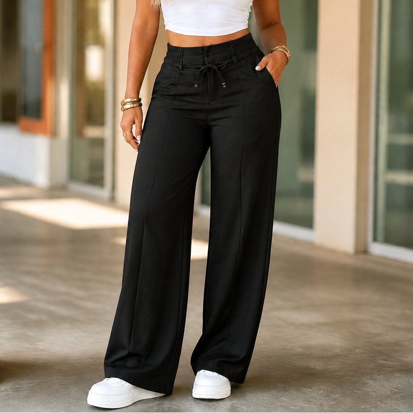 QUEENWAY | Wide-Leg Cargo Pants That Move With You