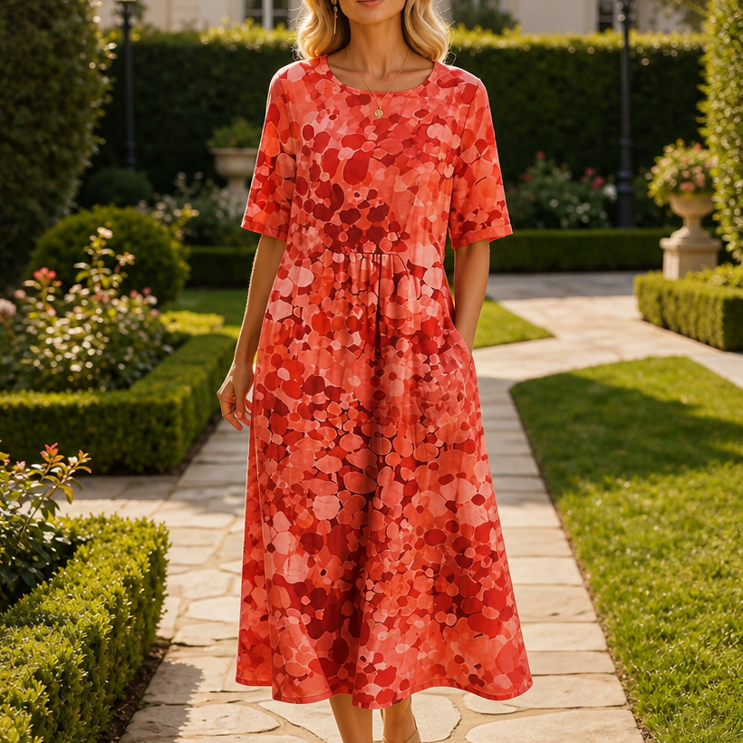 Midi Dress That Covers Arms, Never Overheats