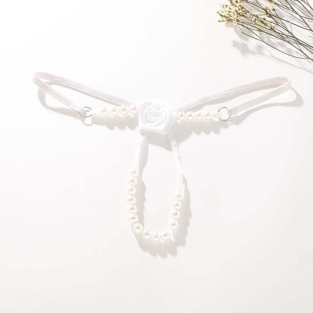 Rose Pearl Massage Thong