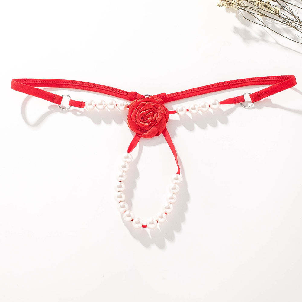 Rose Pearl Massage Thong